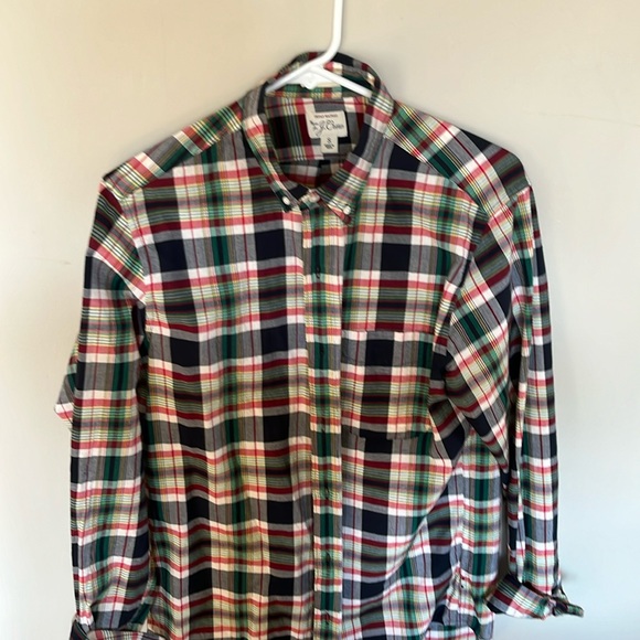 J crew men’s small Indian madras cotton button down shirt - Picture 1 of 4